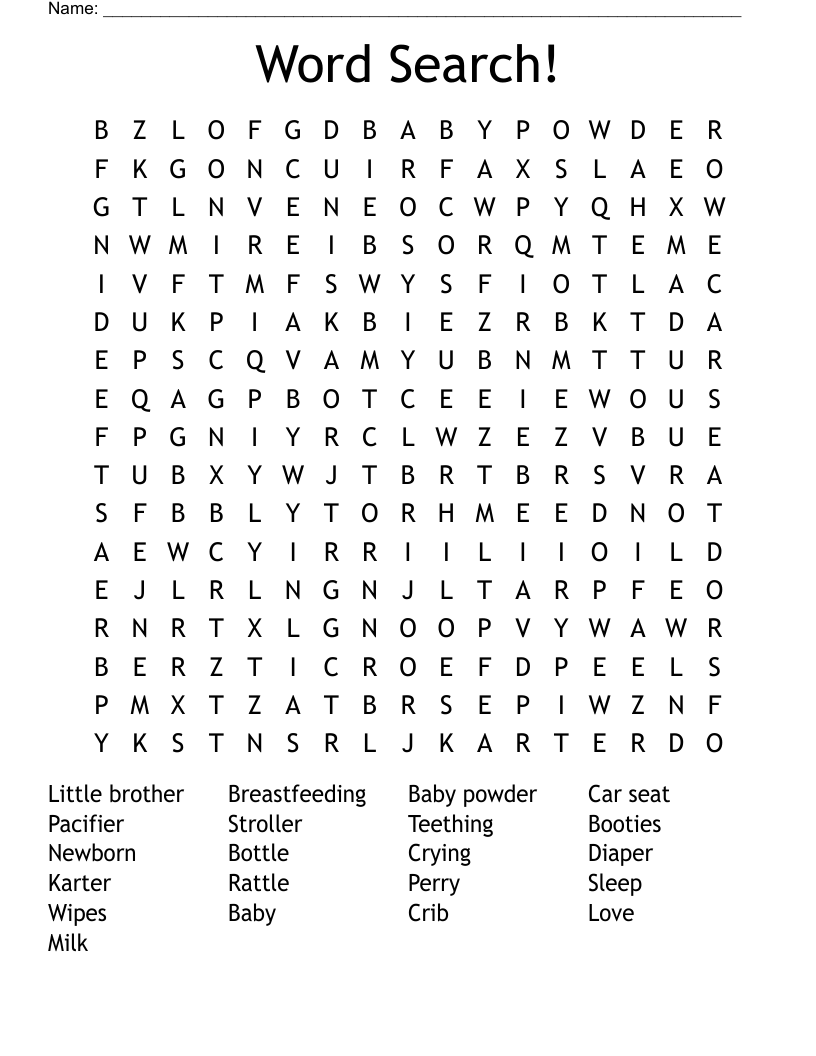 Word Search!