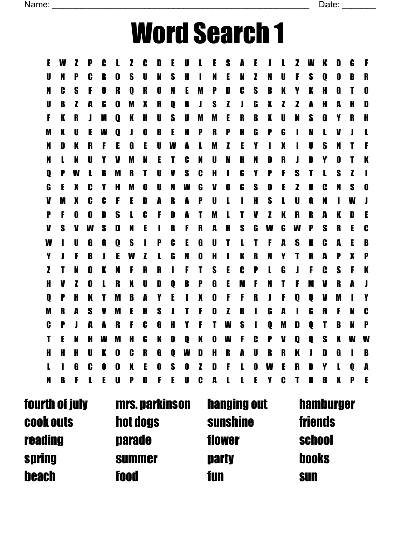 Word Search 1