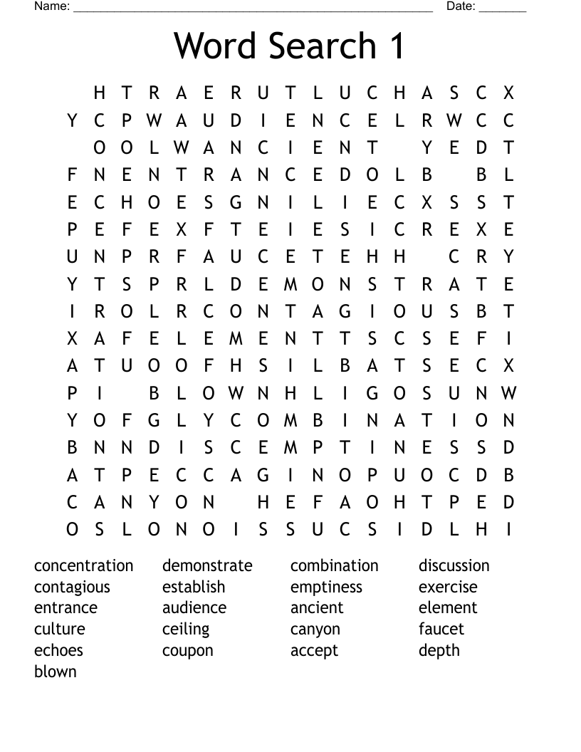 Word Search 1