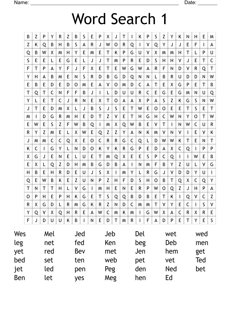Word Search 1