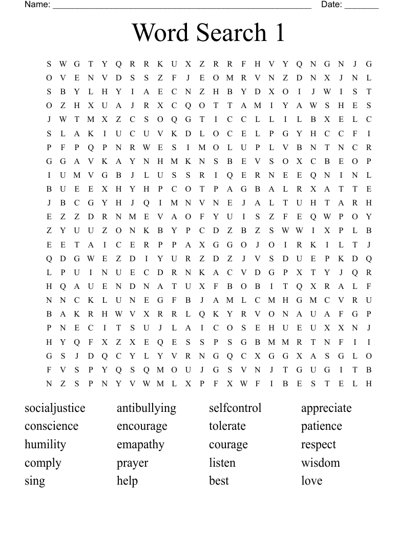 Word Search 1