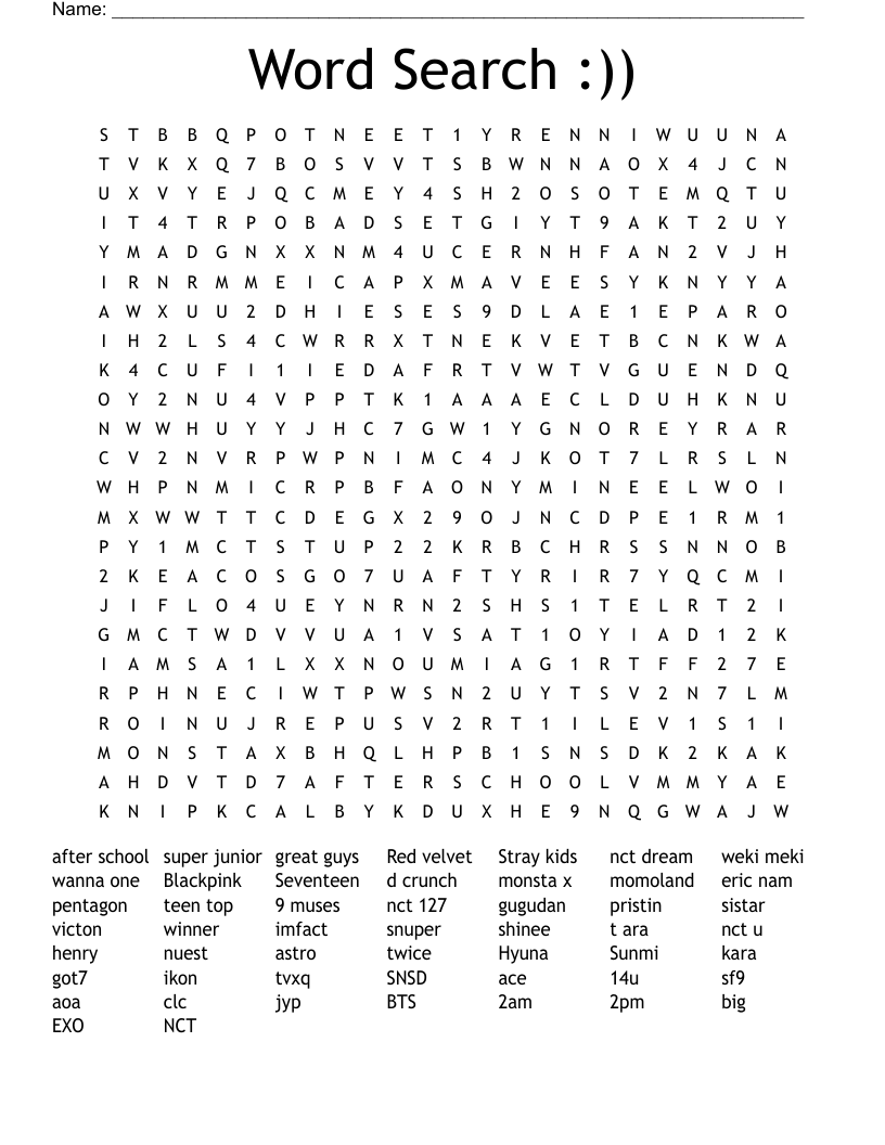 Word Search :))