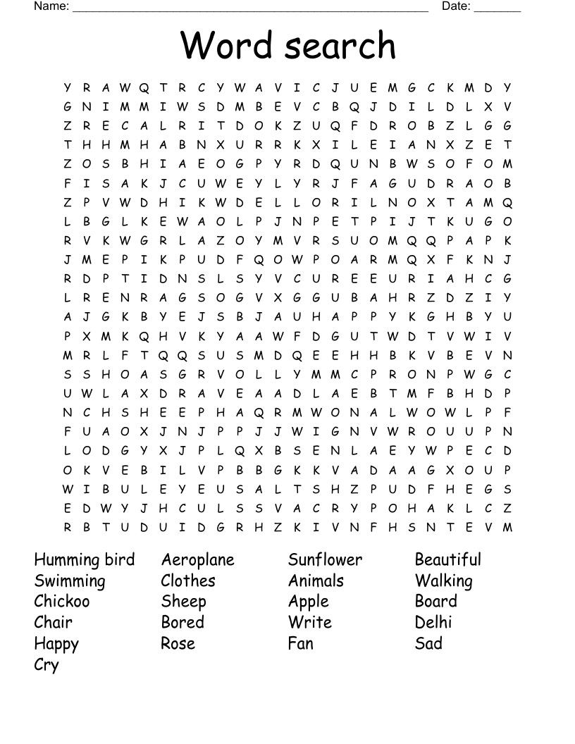 Word search 
