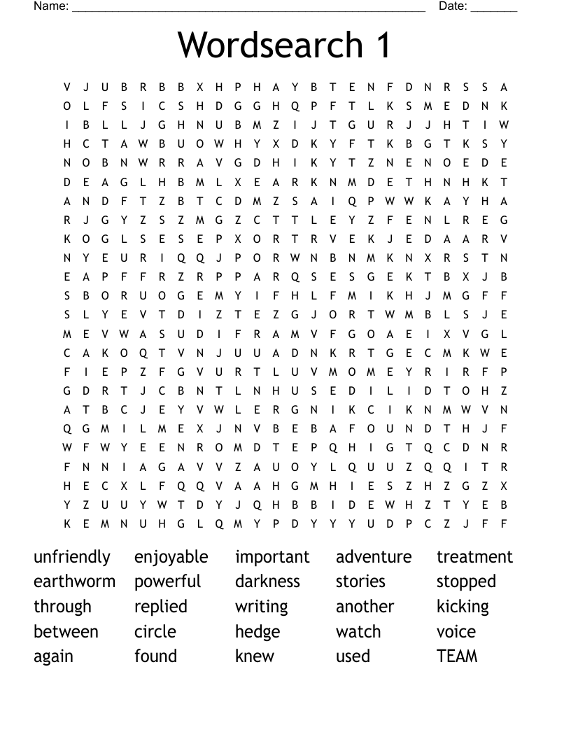 Wordsearch 1