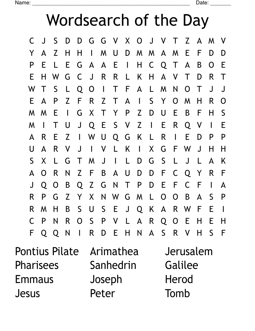 Wordsearch of the Day