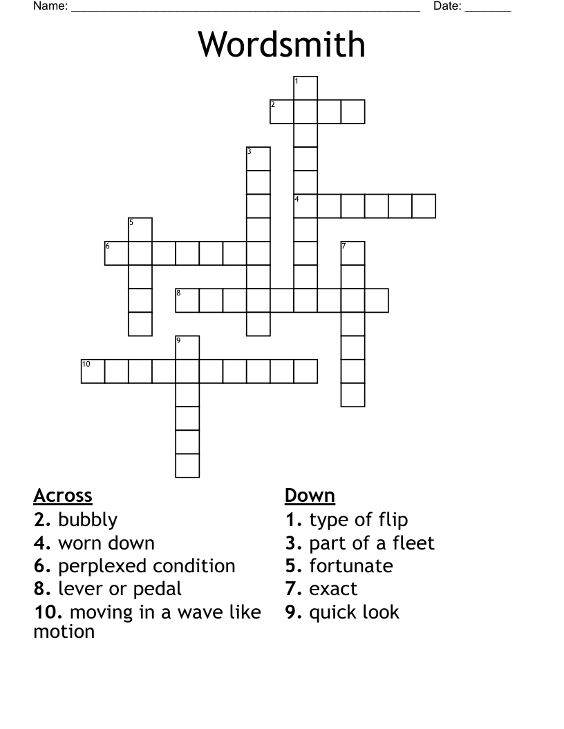 Wordsmith Crossword