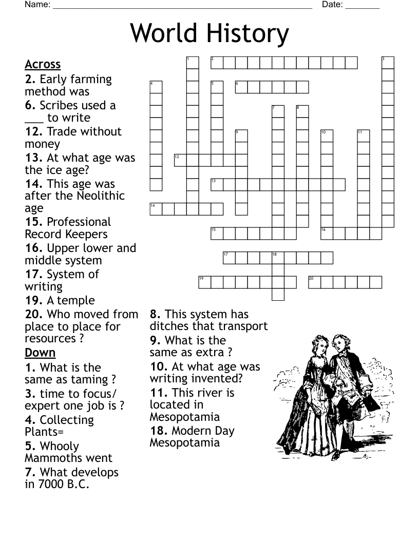 World History  Crossword