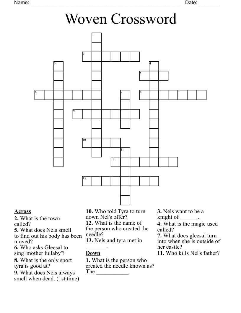 Woven Crossword