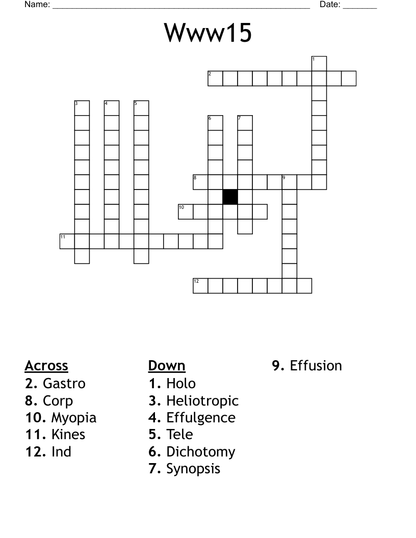Www15 Crossword