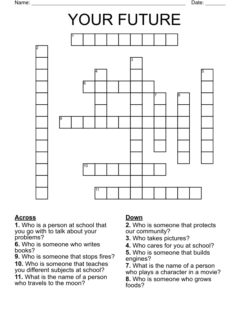 YOUR FUTURE Crossword