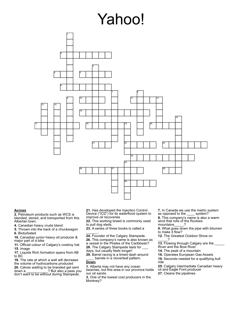 Yahoo!  Crossword