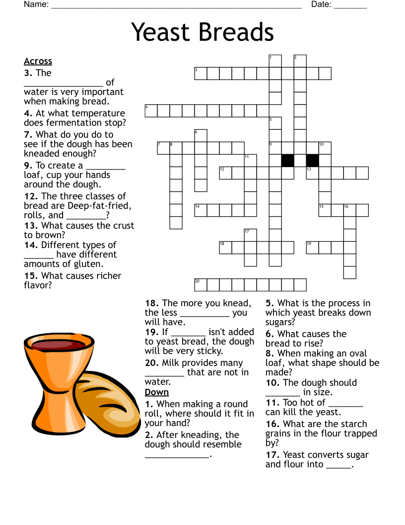 Yeast Breads Crossword