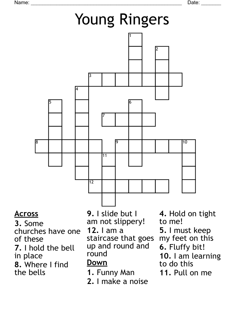 Young Ringers Crossword