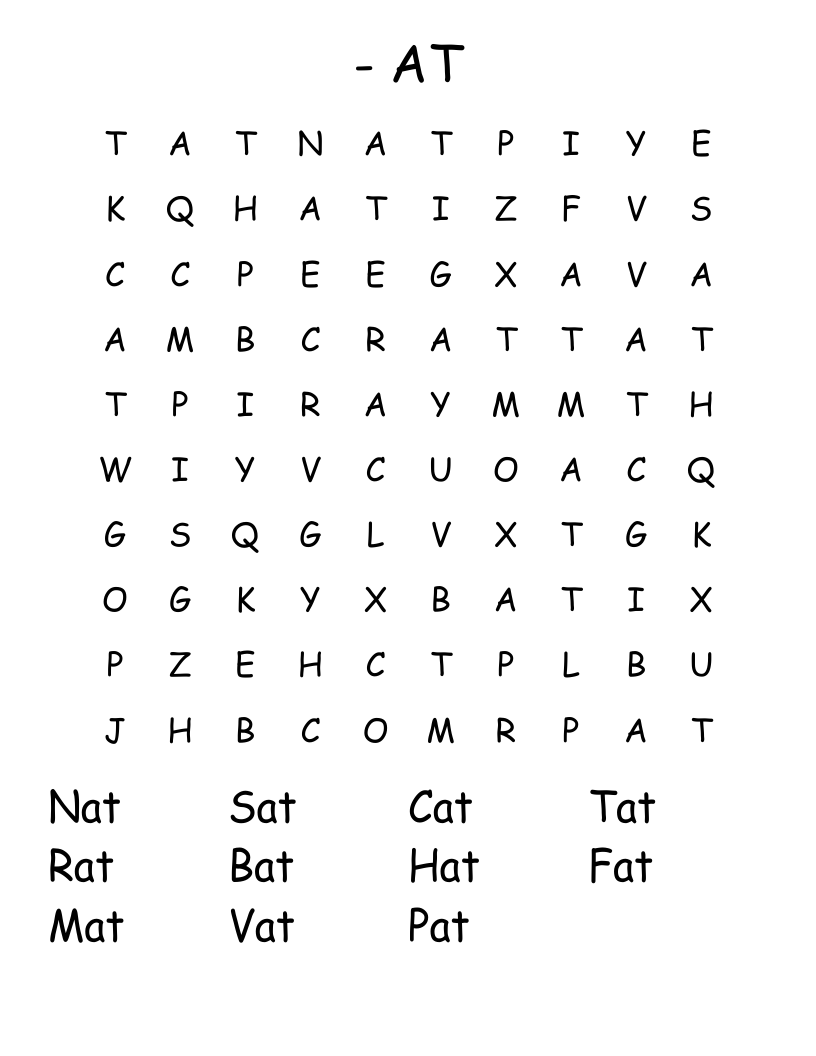- AT Word Search