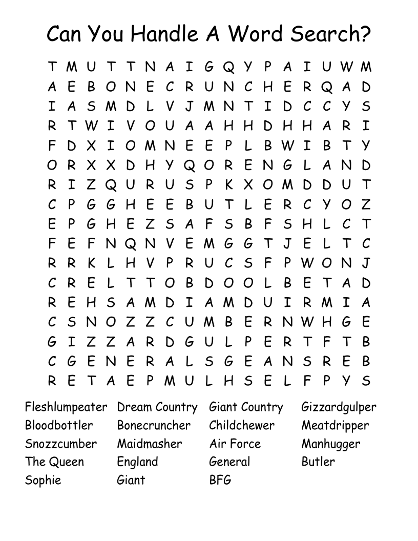  Can You Handle A Word Search?