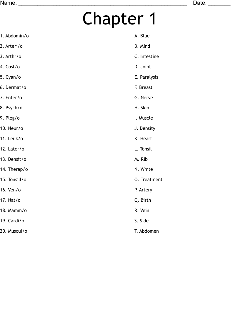  Chapter 1 Worksheet