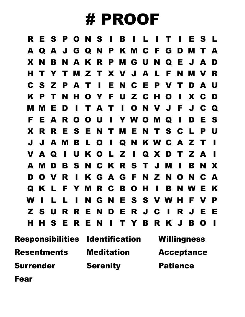 # PROOF  Word Search