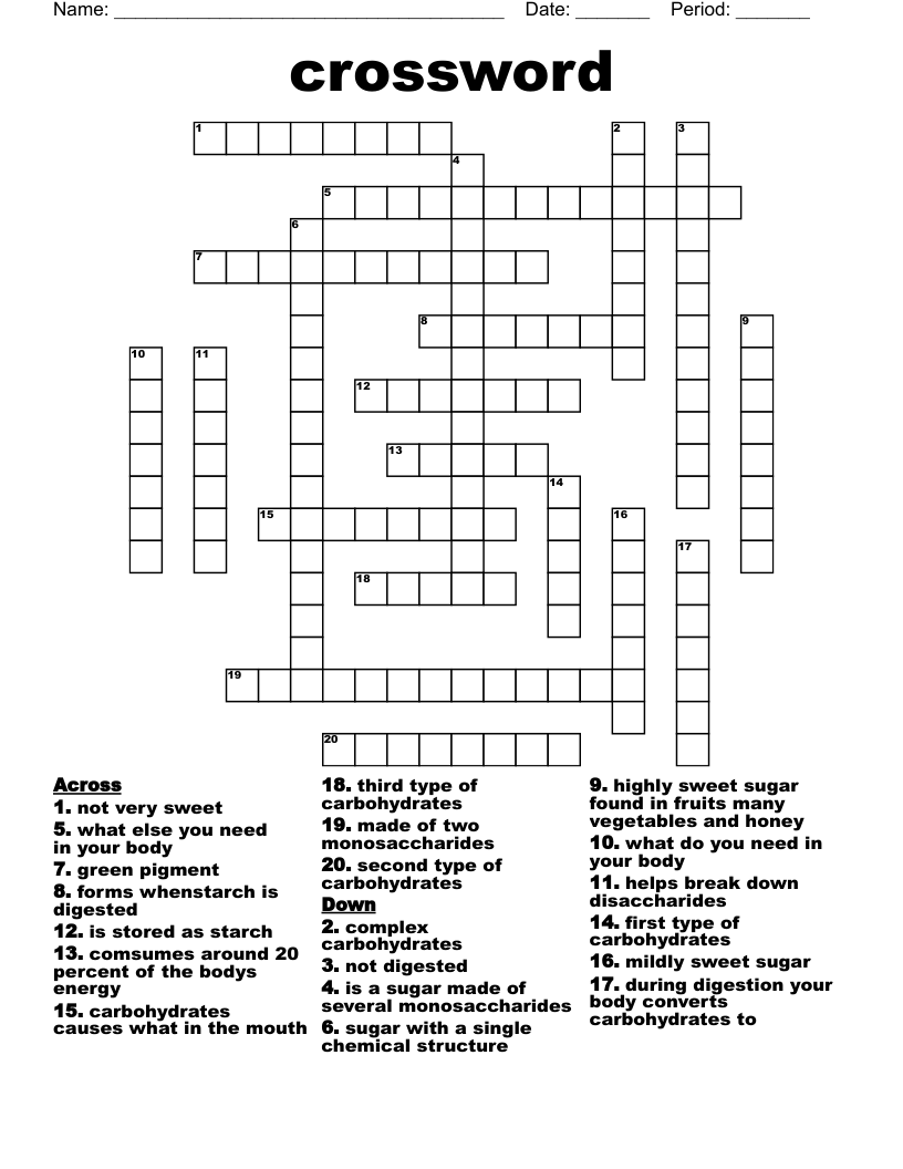  crossword