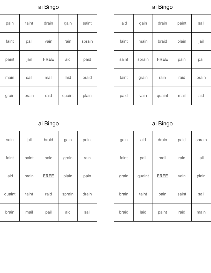 ai Bingo