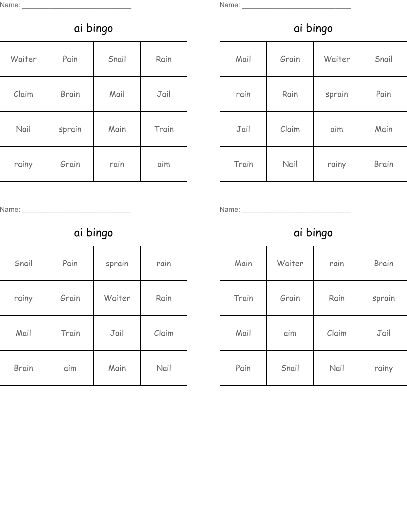 ai bingo