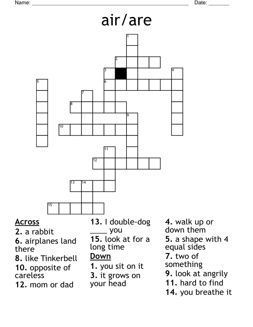 air/are Crossword