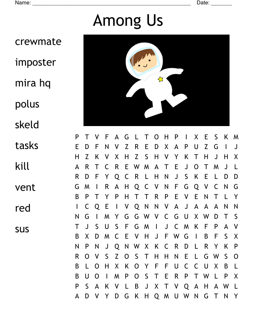 Among Us Word Search