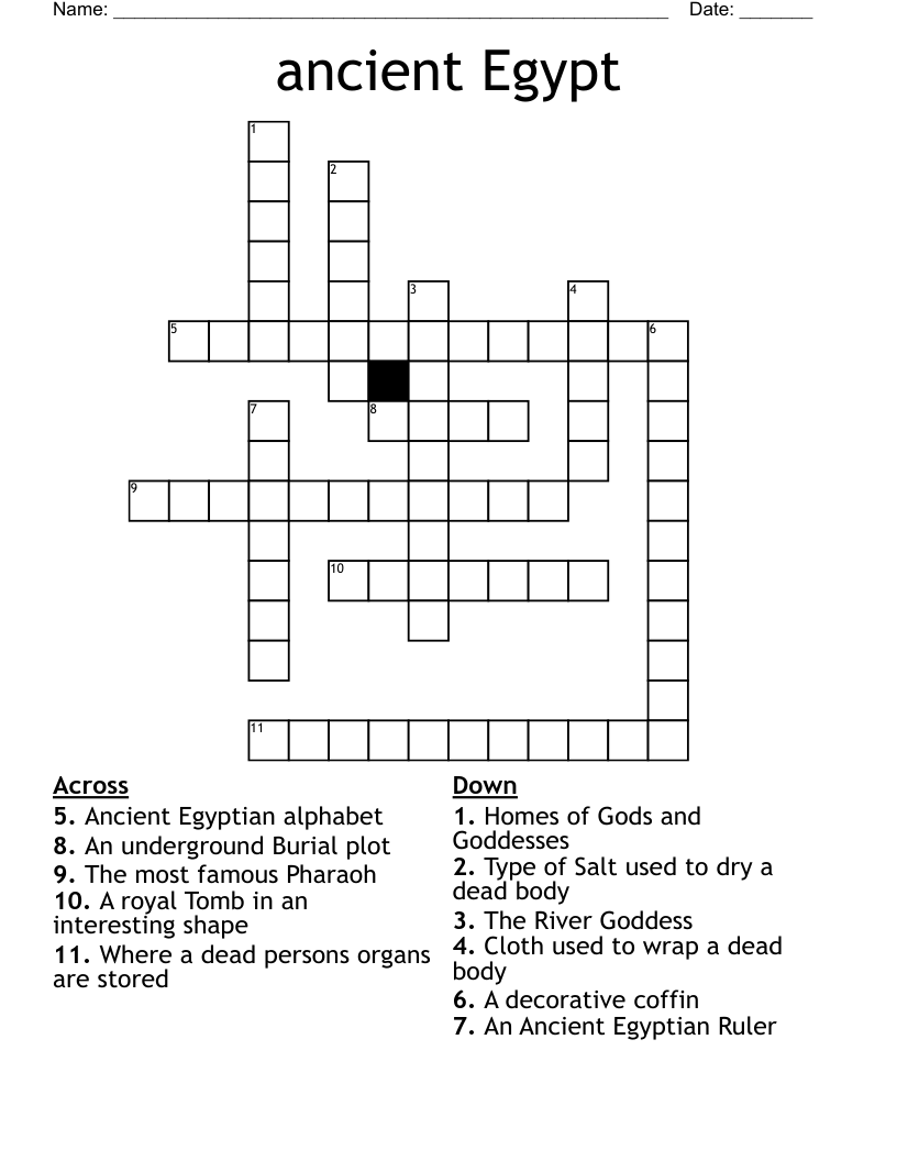 ancient Egypt Crossword