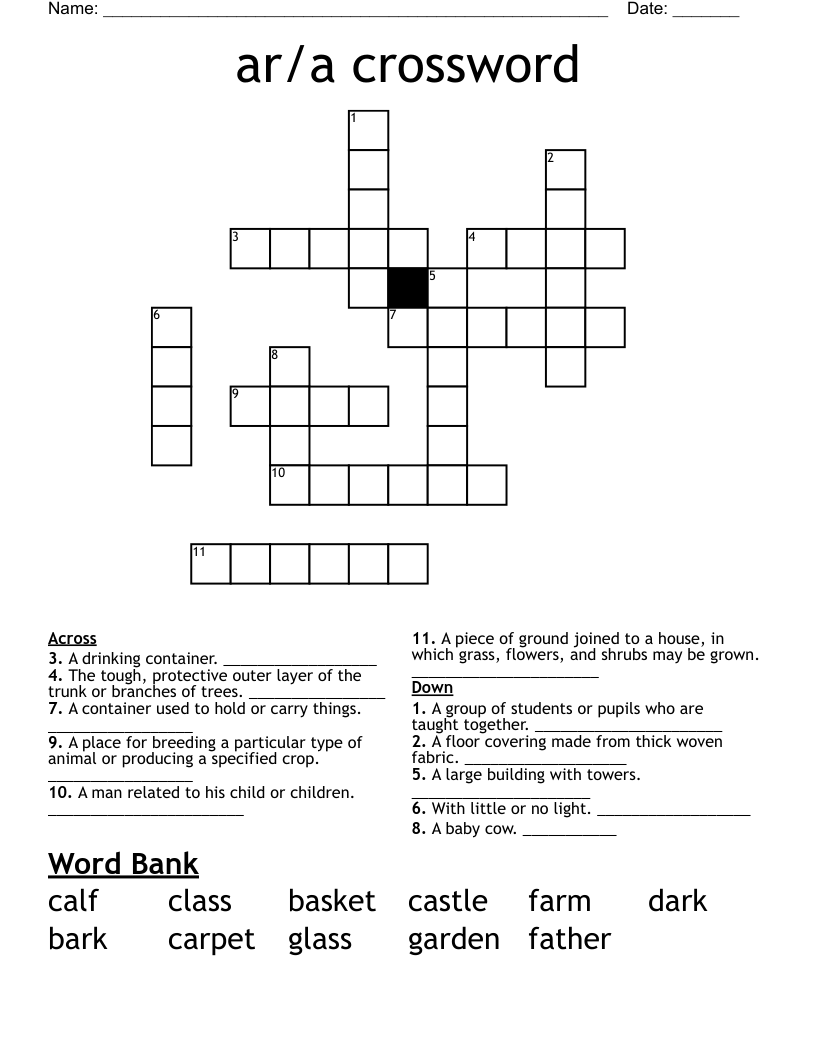 ar/a crossword