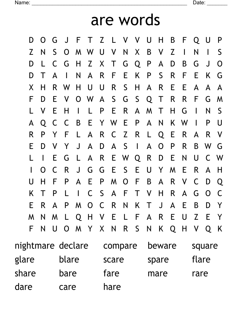are words Word Search