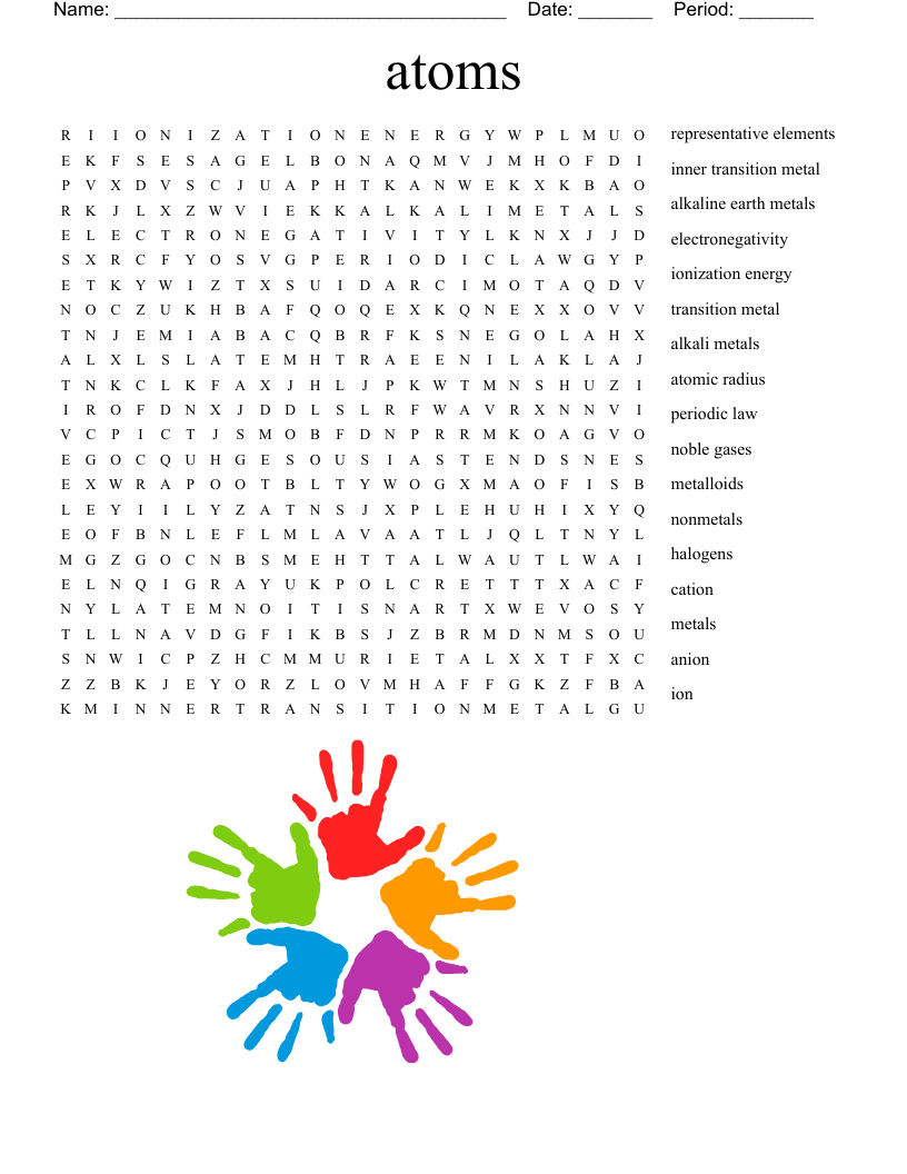 atoms  Word Search