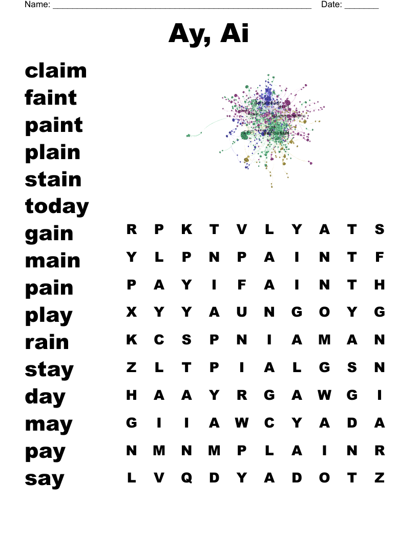 Ay, Ai Word Search
