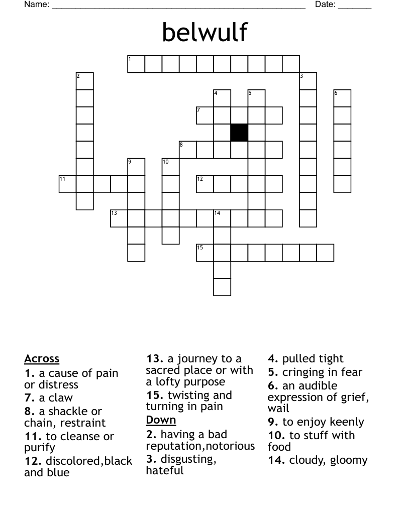 belwulf Crossword
