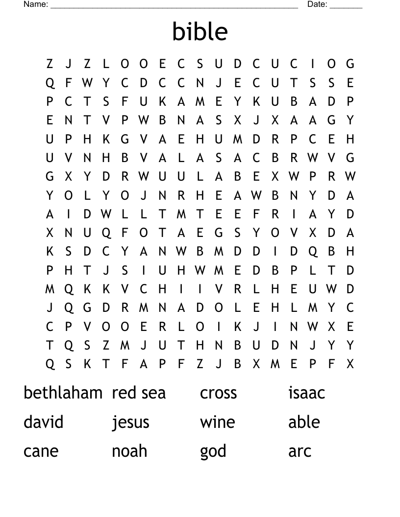 bible  Word Search