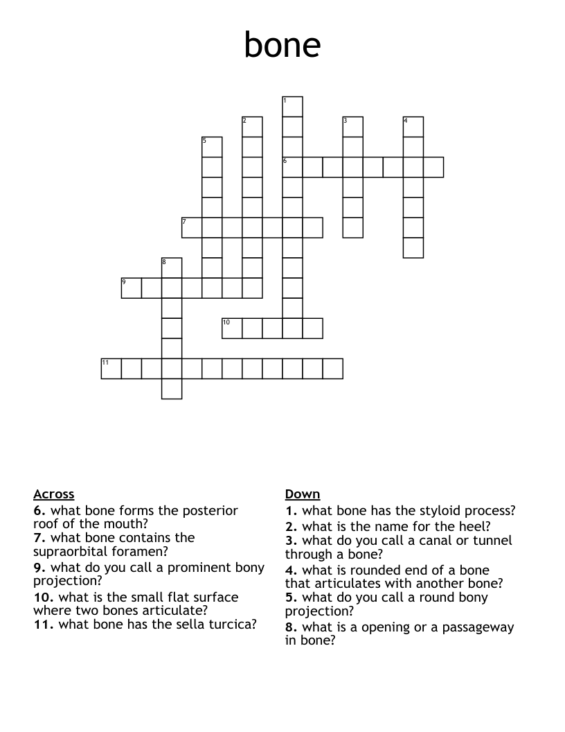 bone Crossword