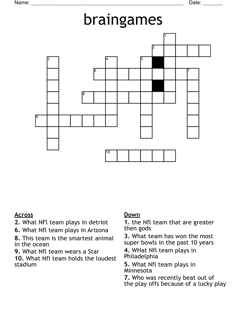 braingames Crossword