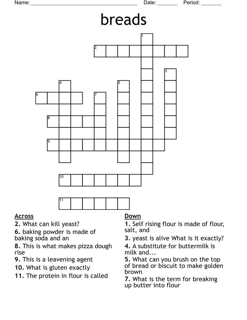 breads Crossword
