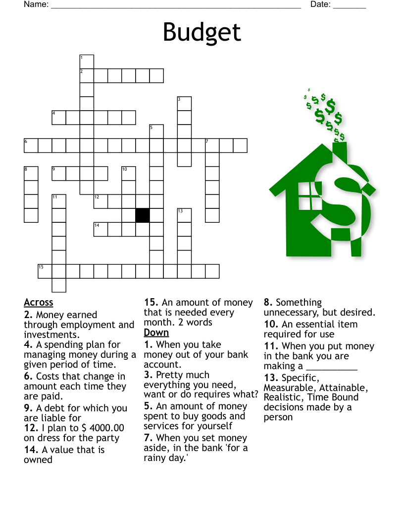 Budget Crossword