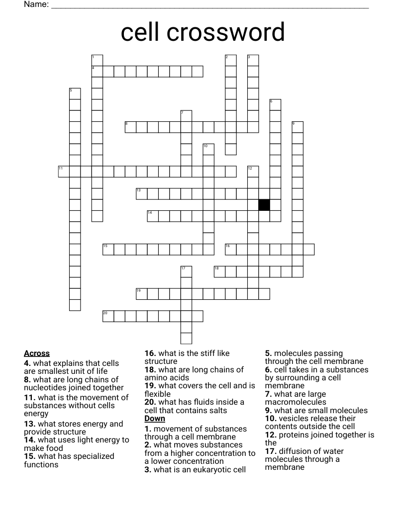 cell crossword