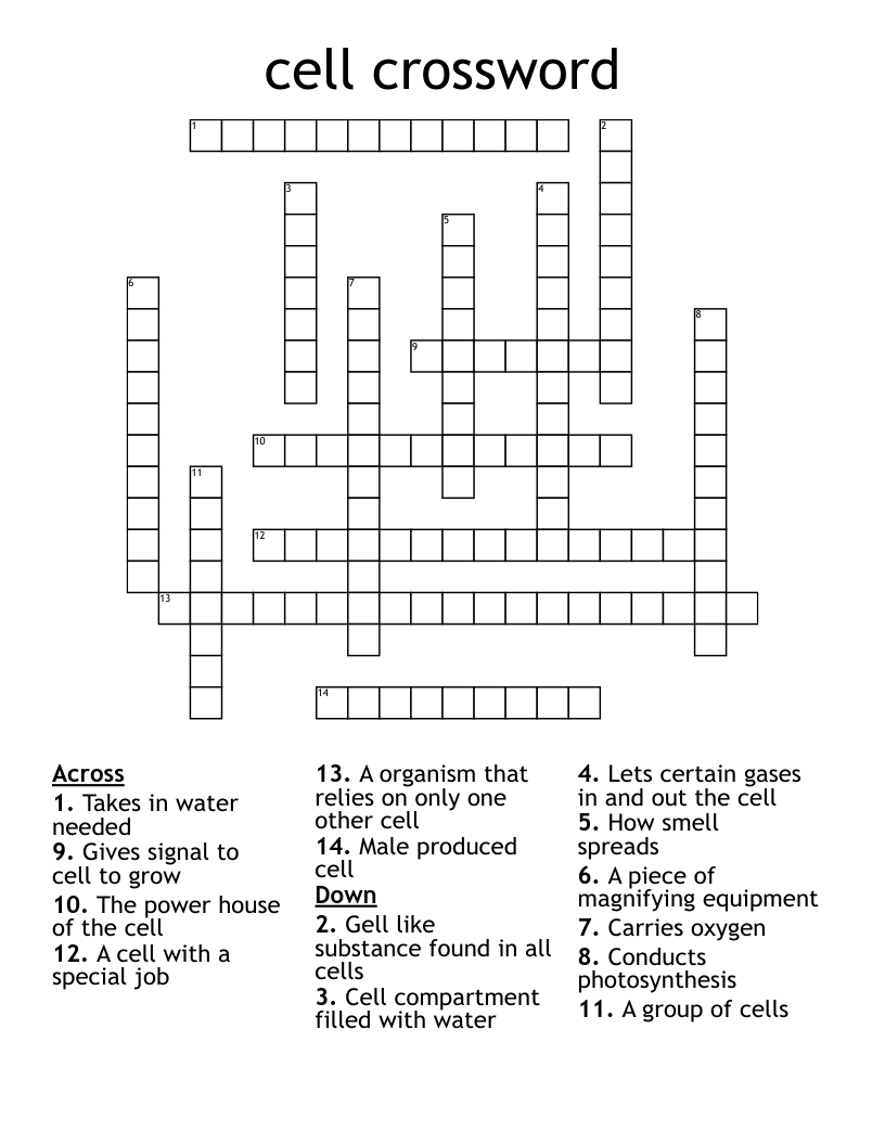 cell crossword