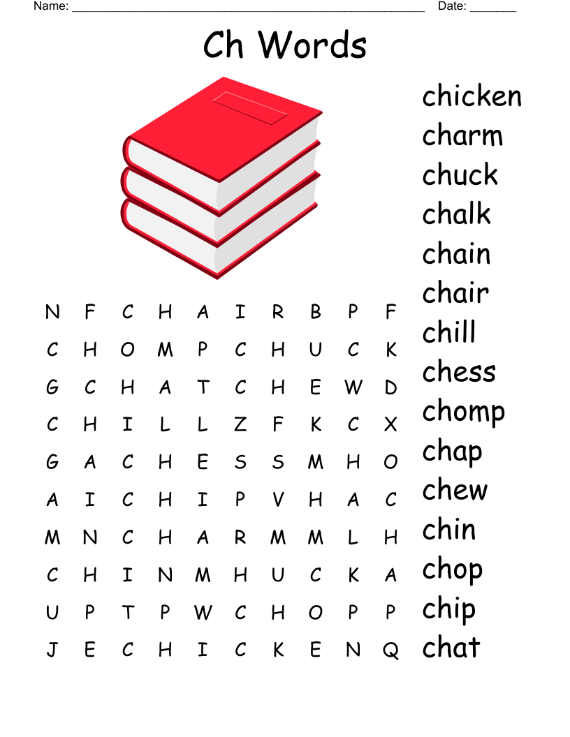Ch Words Word Search
