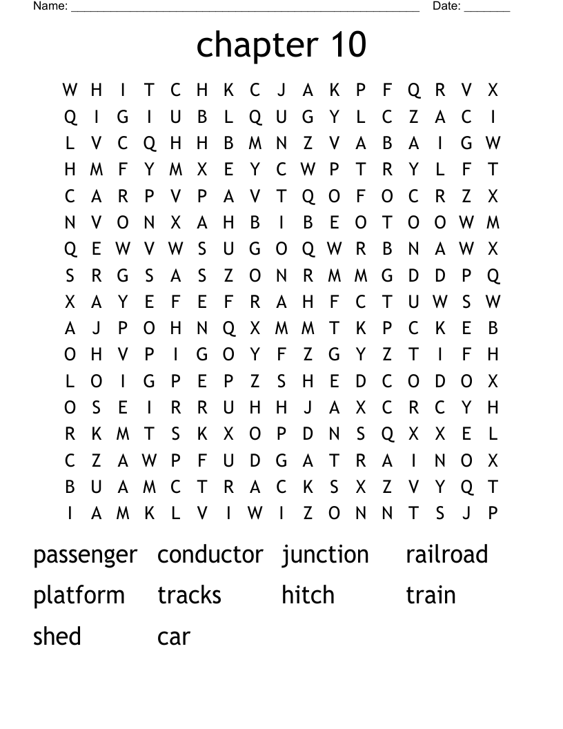 chapter 10 Word Search