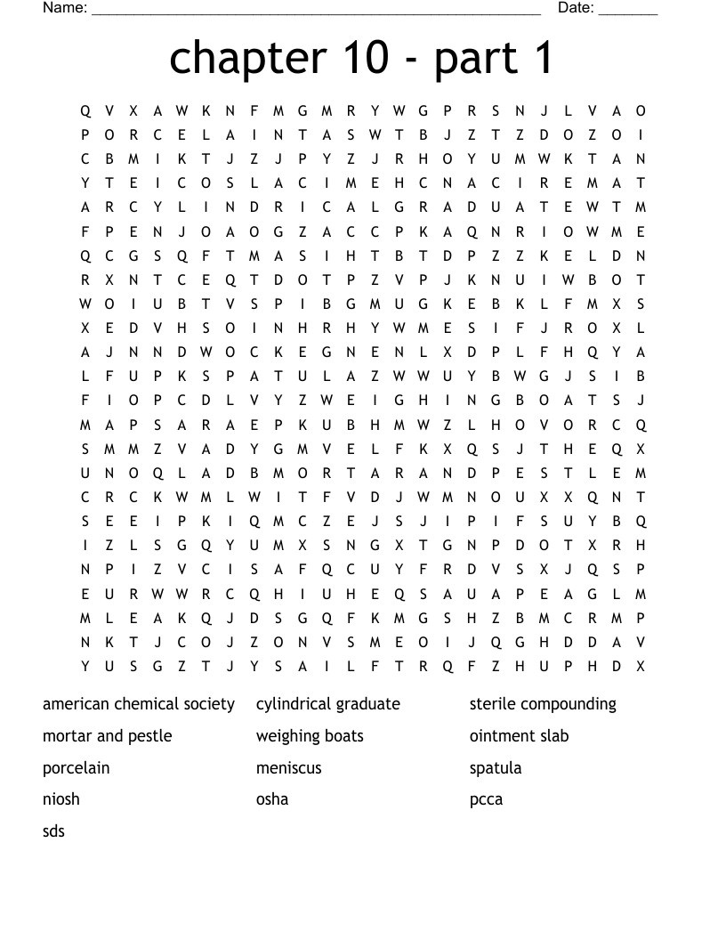 chapter 10 - part 1  Word Search