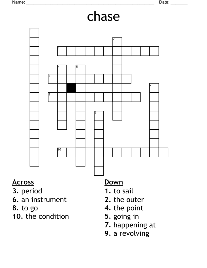 chase Crossword