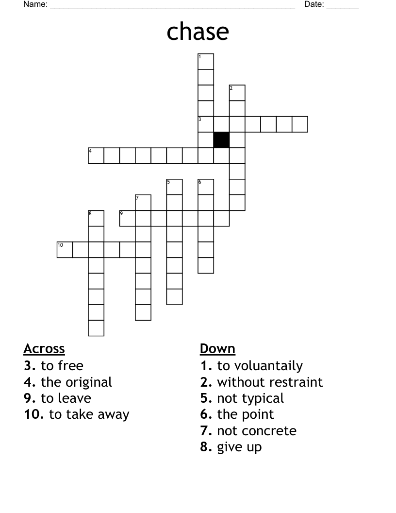 chase Crossword