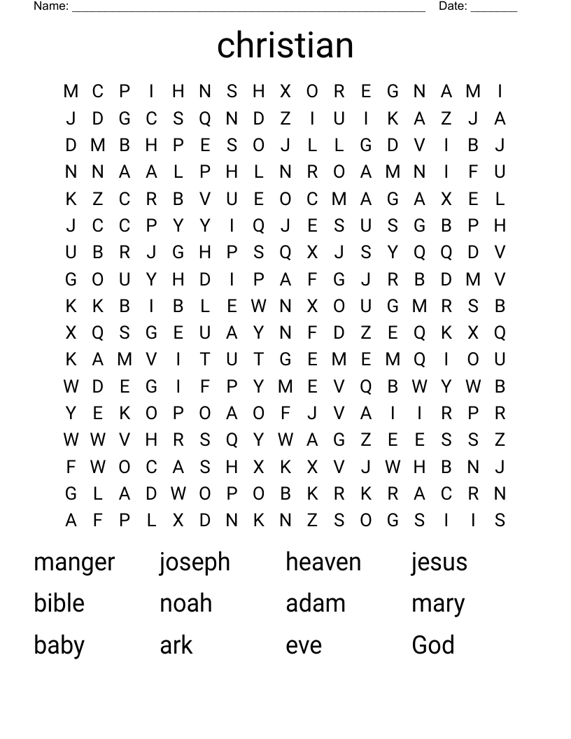 christian Word Search