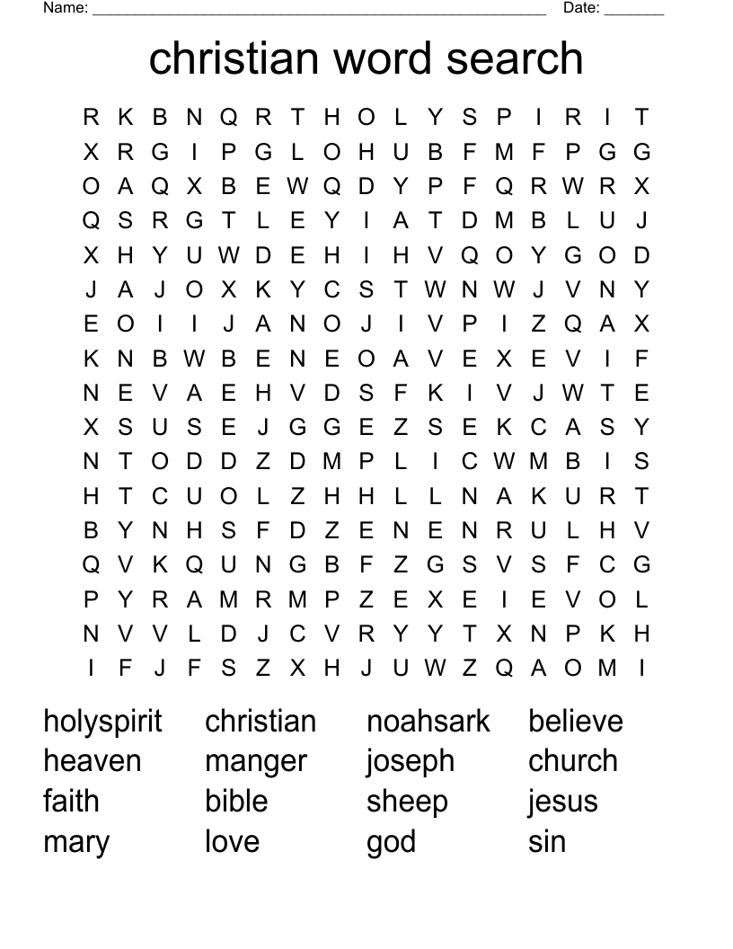 christian word search
