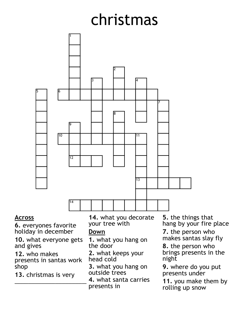 christmas Crossword