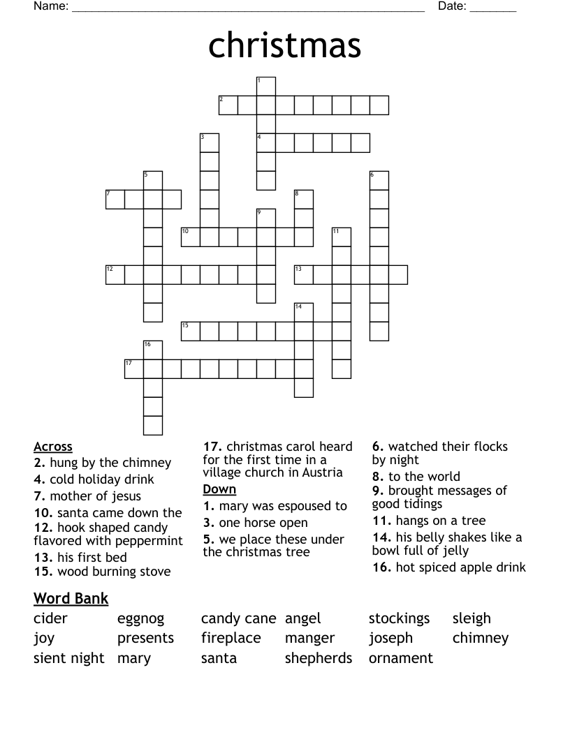 christmas Crossword