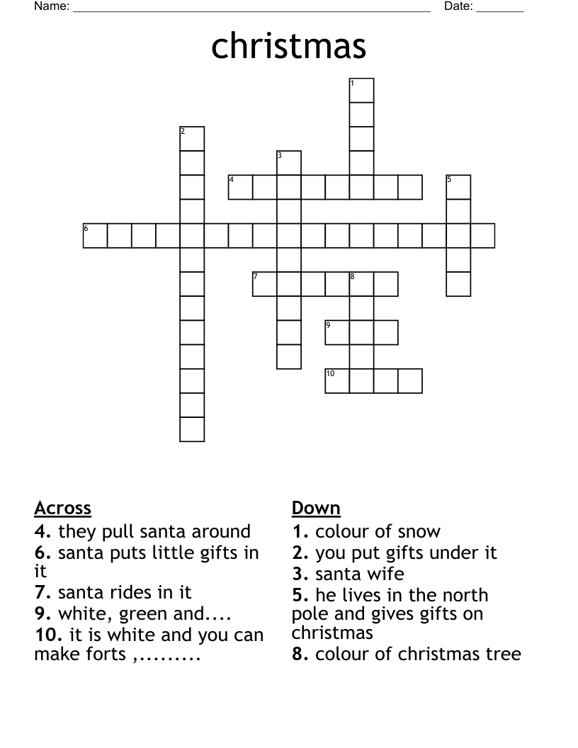 christmas Crossword