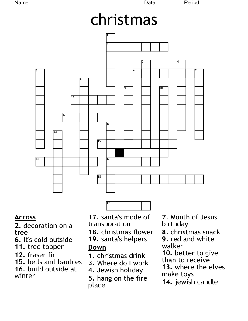 christmas Crossword